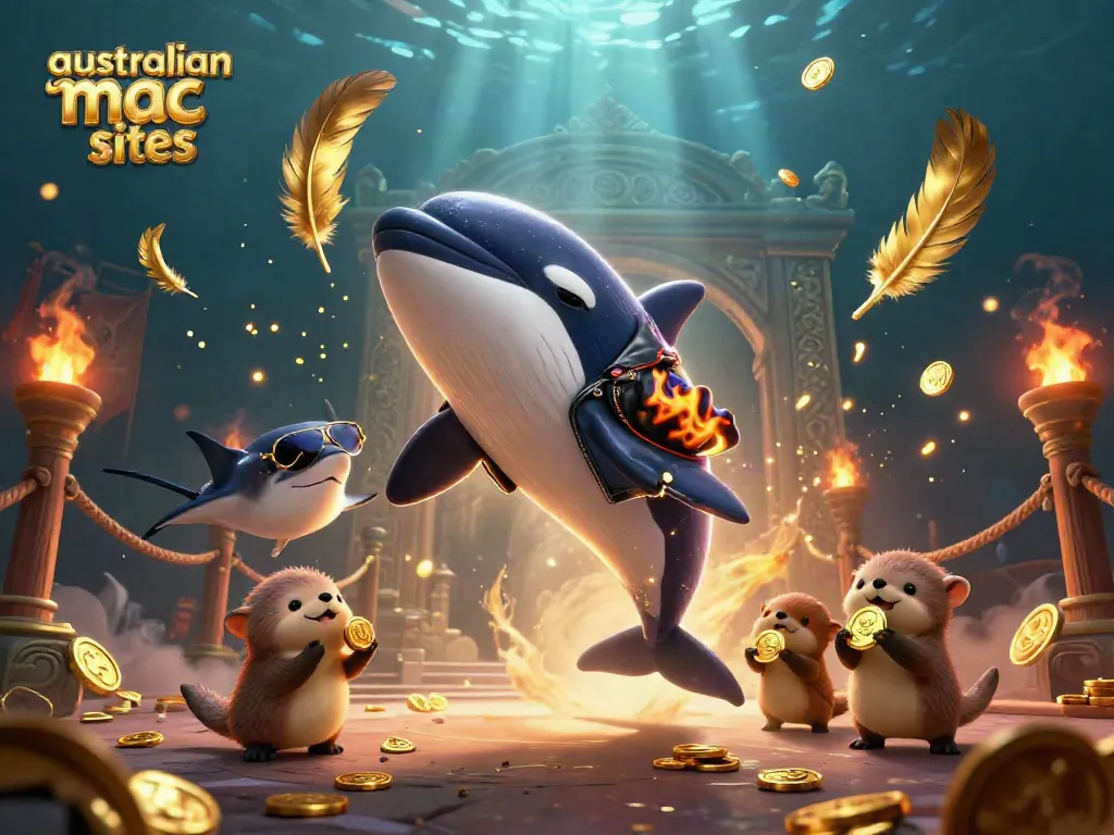Enjoy thrilling gaming at australian mac casino sites with our playful sea characters in an exciting scene.