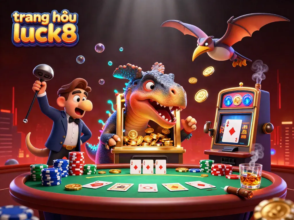 Experience the thrilling action on trang chủ luck8 as characters engage in a dynamic casino scene!