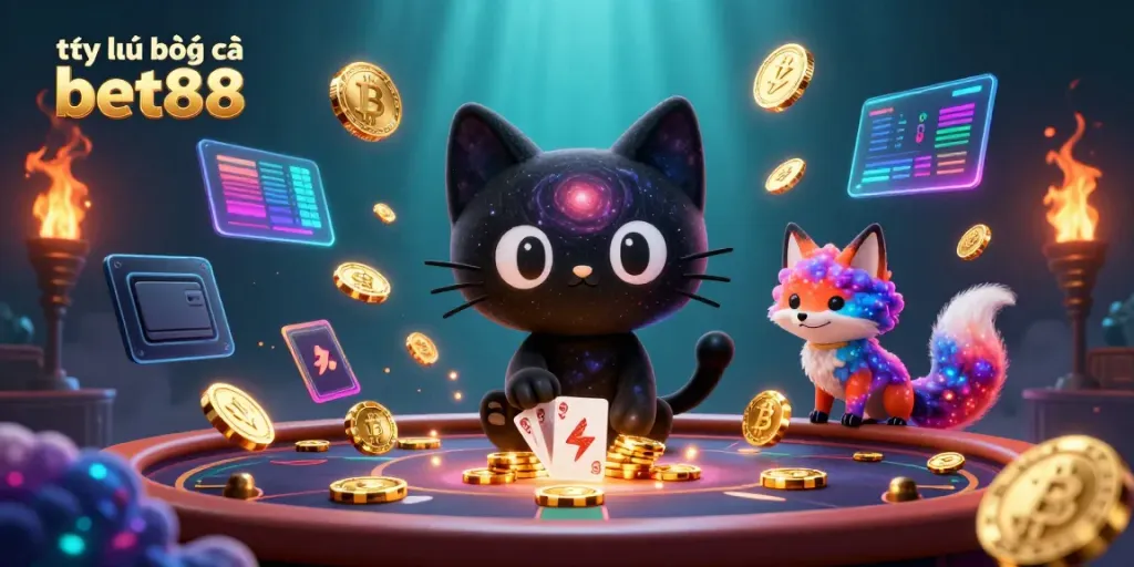 Engaging gameplay scene showcasing tỷ lệ bóng đá bet88 with vibrant casino elements and characters in a dynamic tableau.