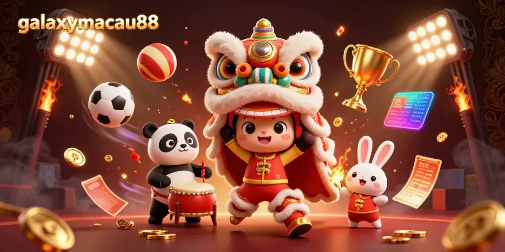 Enhance your gambling experience at galaxymacau88 with vibrant, dynamic casino-themed 3D art.
