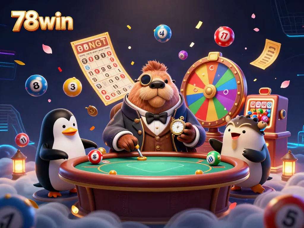 Experience the thrill of gaming at 78win with vivid underwater casino action featuring unique characters.