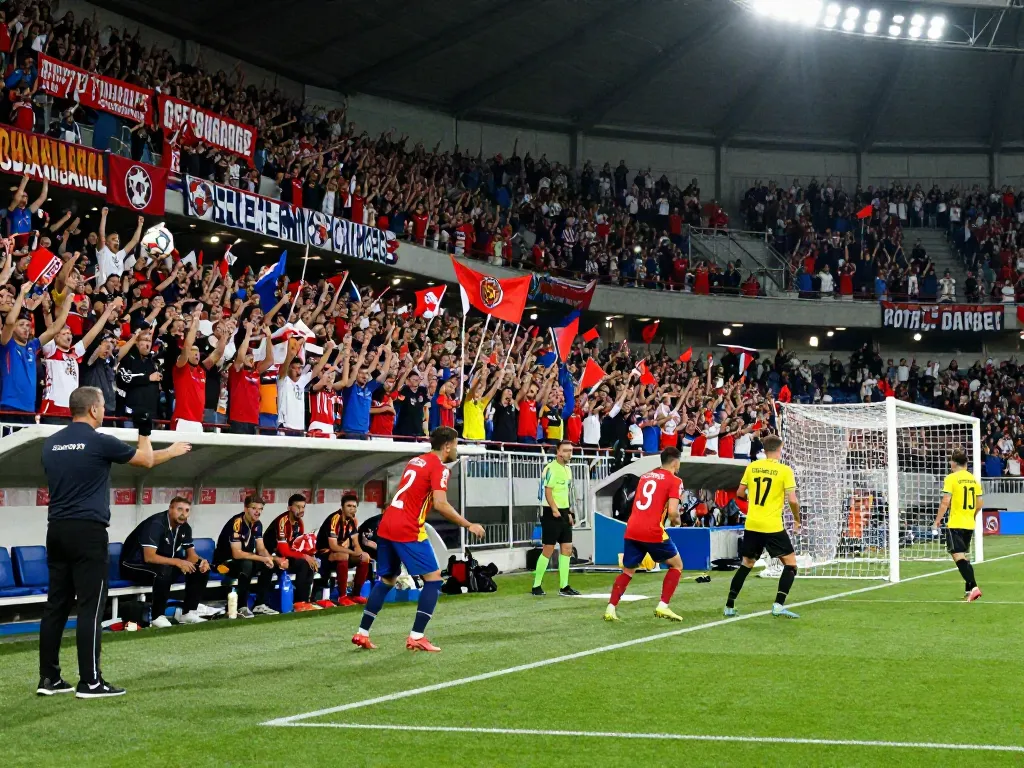 Xoilactv live soccer match with passionate fans cheering in full HD
