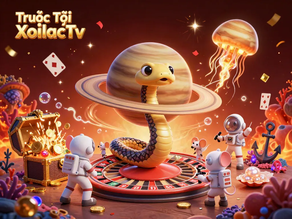 Experience exhilarating bets on Trực Tiếp XoilacTv as astronaut mice navigate a cosmic roulette!