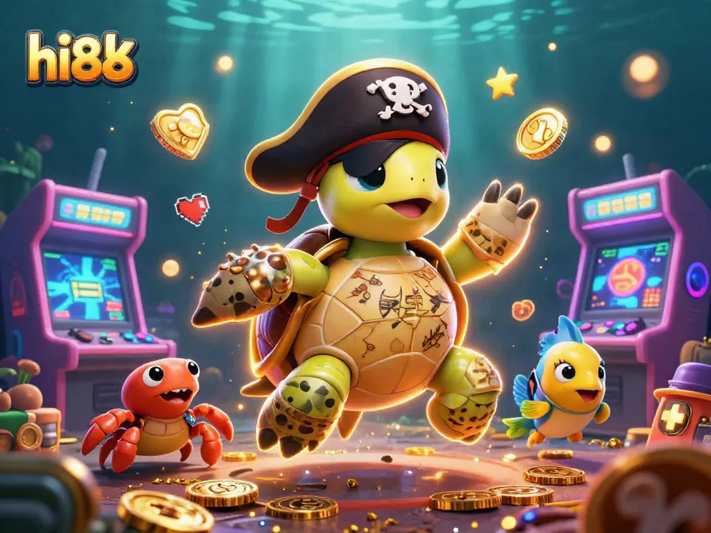 Experience the thrill of gaming with link hi88 as characters and casino elements join in a vibrant underwater adventure.