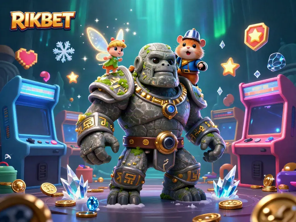 Experience the vibrant magic at RIKBET with animated characters and immersive casino elements.