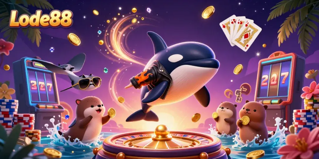 Win big with Lode88's exciting casino adventures featuring colorful characters and games.
