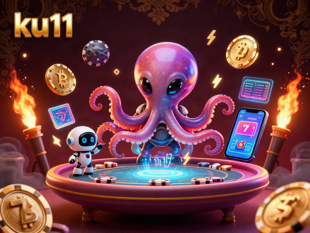 Join the excitement at ku11 online casino, where a glittering game of poker awaits amidst alien wonders.