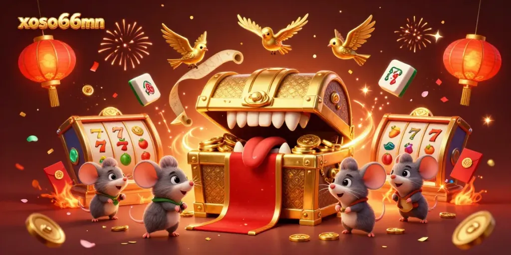 Experience xoso66mn's thrilling jackpot allure with our vibrant casino illustration.